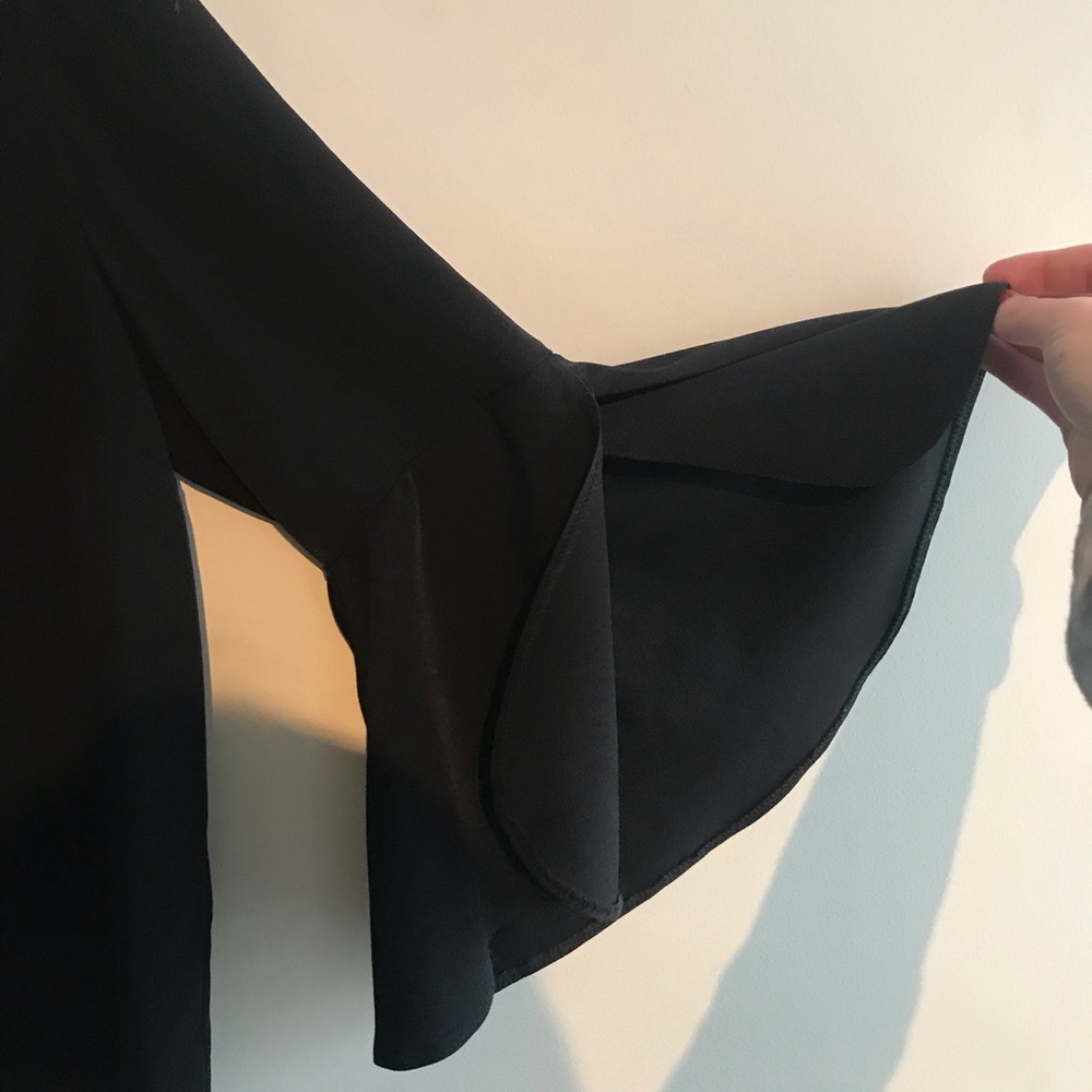Top Shop bell sleeve woven top